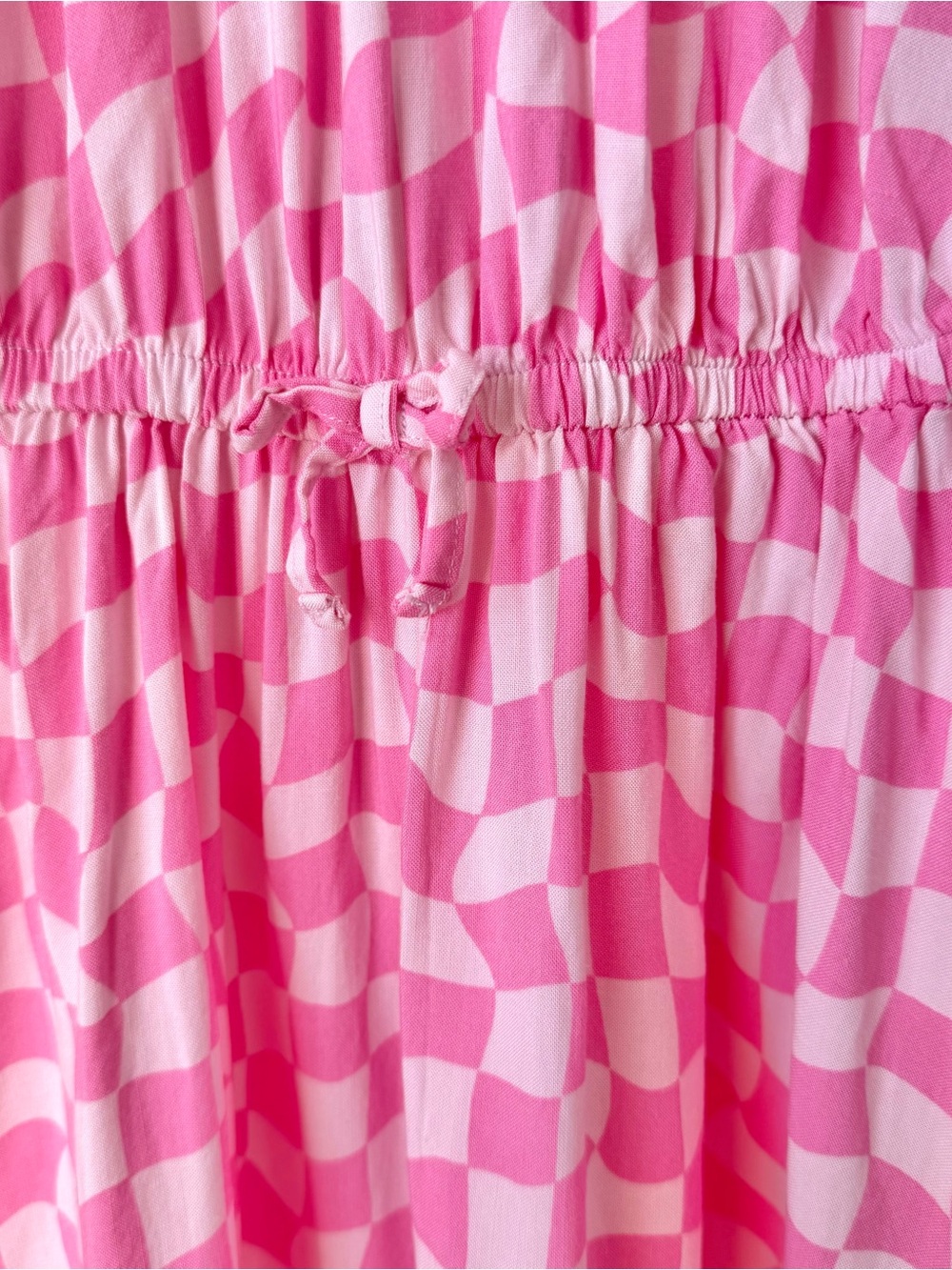 Epic Threads Big Girls Size M Pink Gingham Checkered Tiered Skater Dress - Picture 4 of 6
